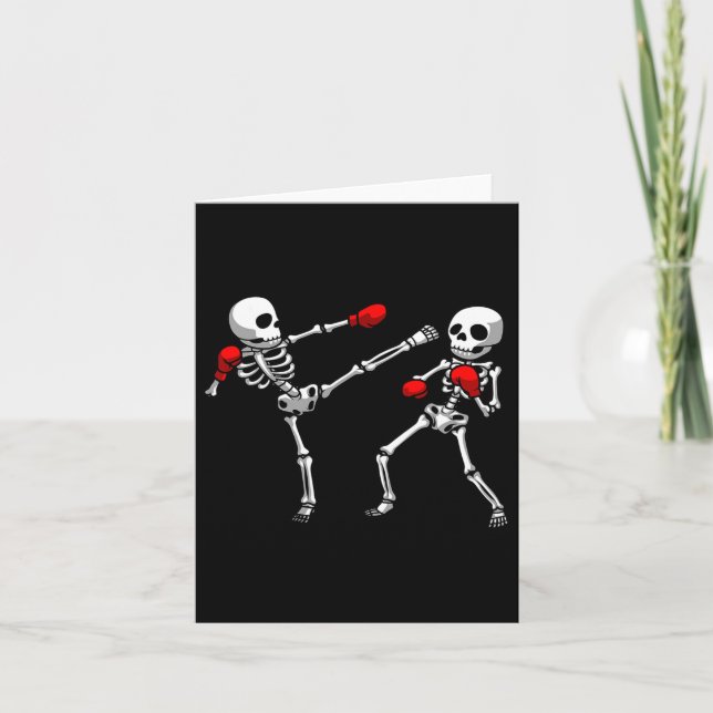 Tarjeta Guay Kickboxing Design para hombres Kickboxer Box (Anverso)