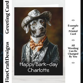 Tarjeta Guay Labrador Dog In Clothes & Gorra CF4 Cumpleaño