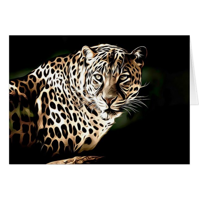 Tarjeta Guay Leopard Blank (Anverso (Horizontal))
