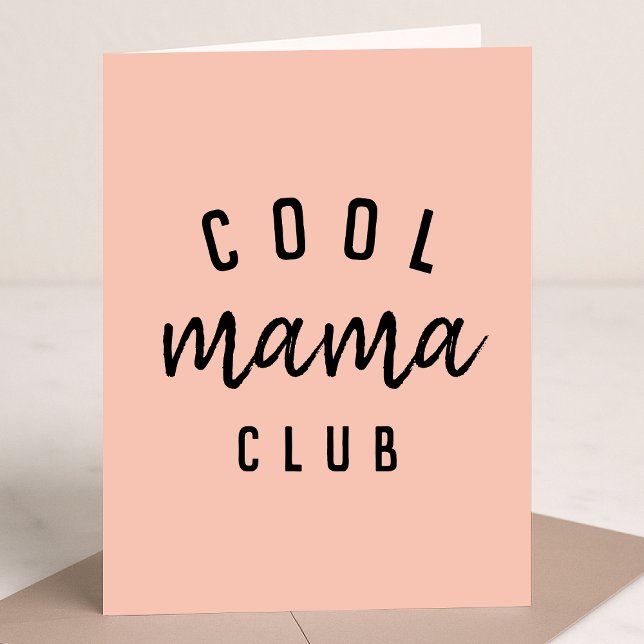 Tarjeta Guay Mama Club | Moderno Día de la Madre Rosa de P (Subido por el creador)