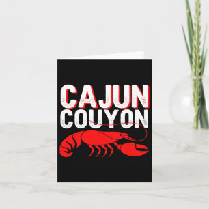 Tarjeta Guay Mardi Gras cajun Couyon Divertido argot cultu
