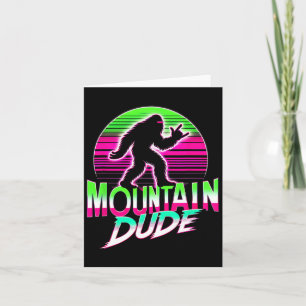 Tarjeta Guay Mountain Dude Bigfoot Sasquatch Hiking Gift