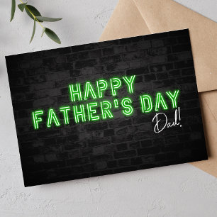 Tarjeta Guay Neon Feliz Día del Padre