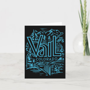 Tarjeta Guay Outdoor Skip Vintage Souvenir Visite Vail Co