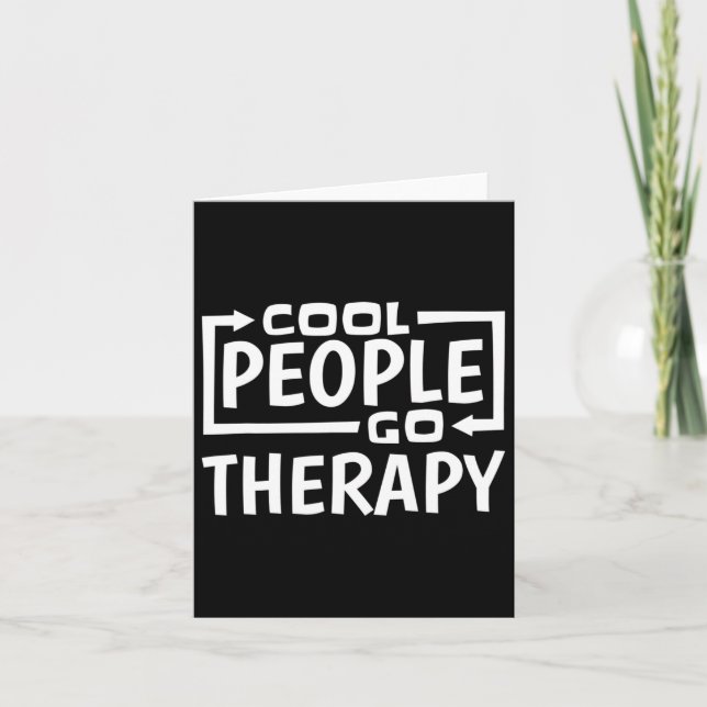 Tarjeta Guay People Go Therapy (Anverso)