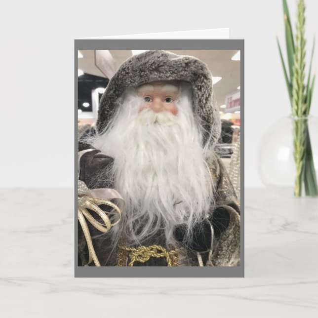 TARJETA **GUAY SANTA DICE FERIADOS NAVIDADES** (Anverso)