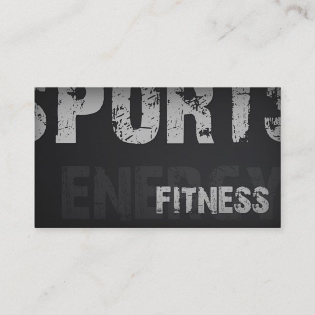 Tarjeta Guay simple de entrenamiento de fitness pl (Anverso)