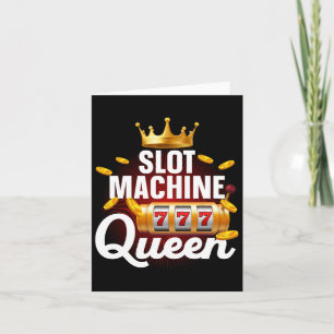 Tarjeta Guay Slot Machine Queen Art Para Mujeres Chicas Ca
