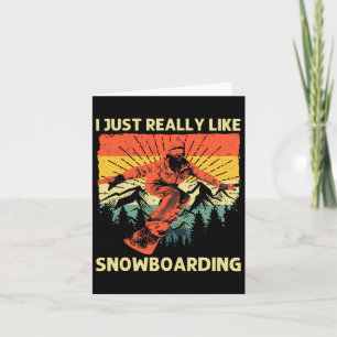Tarjeta Guay Snowboard Design Para Hombres Mujeres Snowboa