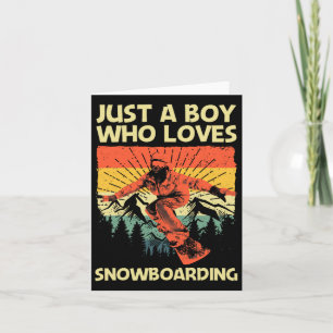 Tarjeta Guay Snowboard Design Para Niños Snowboard S