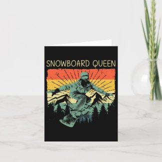 Tarjeta Guay Snowboard Para Mujeres Mamá Snowboard Esquí S