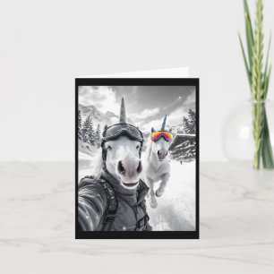 Tarjeta Guay Snowboard Winter Sport Snowboard Unicorn Se