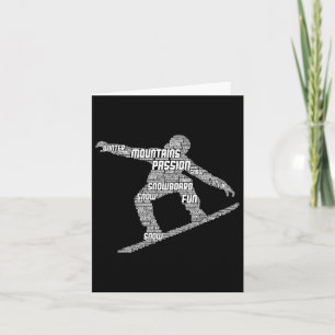 Tarjeta Guay Snowboarder Apparel and Gift Ideas Univ