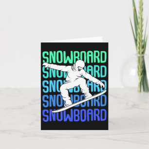 Tarjeta Guay Snowboarder Appartal E Ideas De Regalo Snowbo