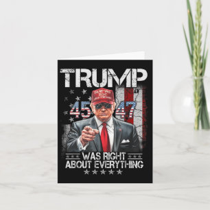 Tarjeta Guay Trump tenía razón acerca de todo lo estadouni
