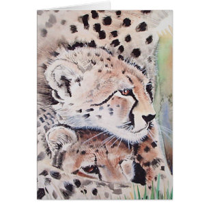 Tarjeta Guepardo por Molly Harrison ~ En blanco