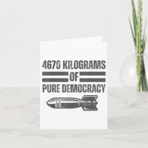 Tarjeta Guerra América Realidad 4670 Kg Democracia Pura