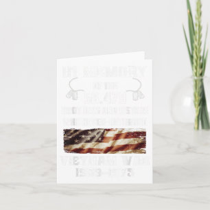 Tarjeta Guerra de Vietnam 1959-1975 En Memoria Veterano de