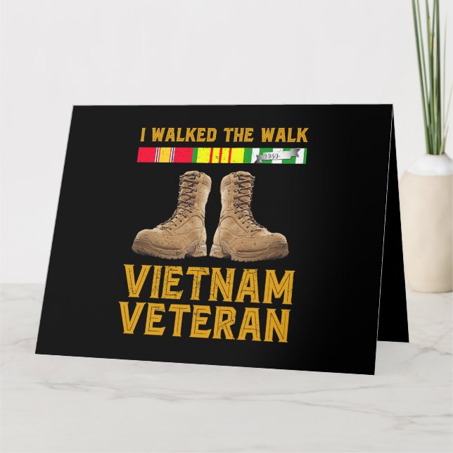Tarjeta Guerra de Vietnam Vietnam Veterano Día de los Vete (Anverso)