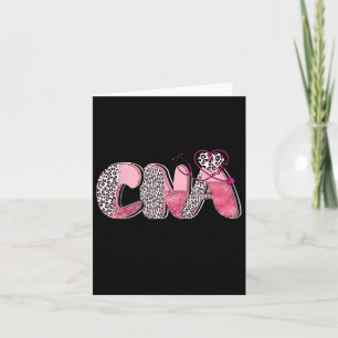 Tarjeta Guerrera Cna Pink Ribbon de concientización sobre 