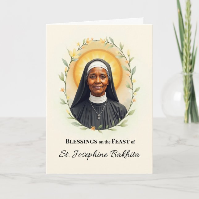 Tarjeta Guerrera de bendiciones del Día de la Fiesta de Sa (Anverso)