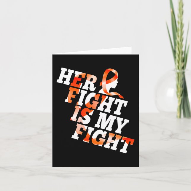 Tarjeta Guerrera de la conciencia sobre la leucemia su luc (Anverso)