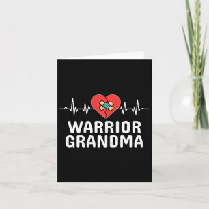 Tarjeta Guerrera del Corazón Abuela Enfermedad Congénita d
