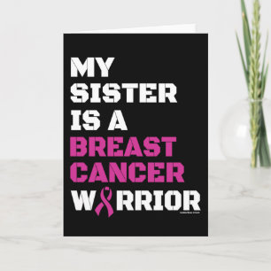 Tarjeta Guerrero/bloque/hermana... Cáncer de mama