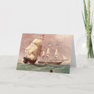 Tarjeta Guerrero británico del HMS del buque de guerra