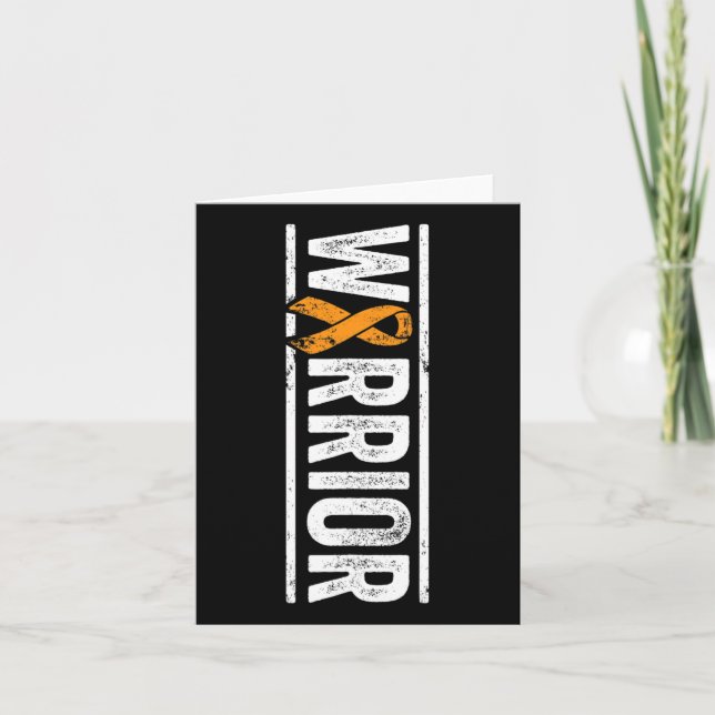 Tarjeta Guerrero - Cinta vertical de sensibilización sobre (Anverso)