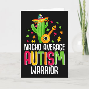 Tarjeta Guerrero de conciencia del autismo Apoyo autista N
