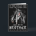 Tarjeta Guerrero De Dios Llamame Molestar Luchar Caballero<br><div class="desc">Guerrero De Dios Llamame Molestar Luchar Caballero Templario</div>