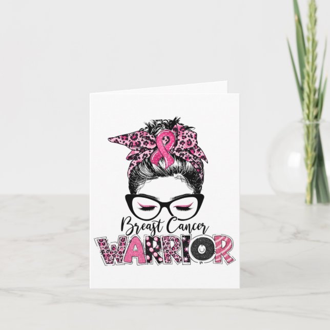 Tarjeta Guerrero de la conciencia sobre el cáncer de mama  (Anverso)