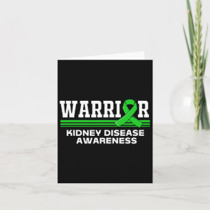 Tarjeta Guerrero de la enfermedad renal Concienciación sob