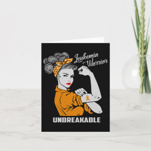 Tarjeta Guerrero de la leucemia: un regalo de conciencia i