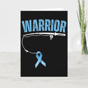 Tarjeta Guerrero de la pesca Prostate Cancer Pescador Luz 