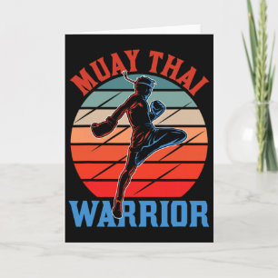 Tarjeta Guerrero de Muay Thai Artes Marciales Hobby Boxead