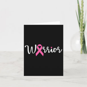 Tarjeta Guerrero del cáncer de mama Sensibilización sobre