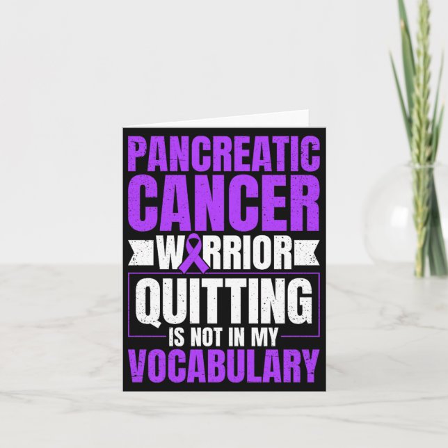 Tarjeta Guerrero del cáncer de páncreas Premium Tri-Blend (Anverso)