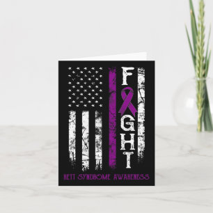 Tarjeta Guerrero del Síndrome de Rett Bandera de EE. UU. C