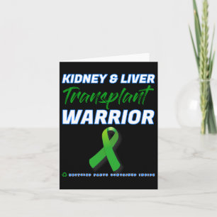 Tarjeta Guerrero del trasplante renal Diásea renal del riñ