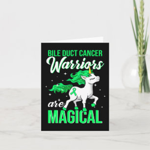 Tarjeta Guerrero Divertido Unicornio Conciencia del Cáncer