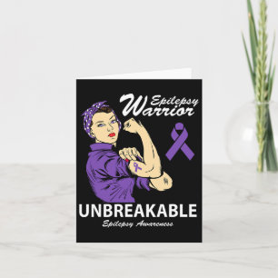 Tarjeta Guerrero Epilepsia Inquebrantable Epilepsia Concie