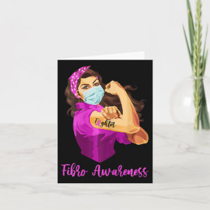 Tarjeta Guerrero inquebrantable - Luchador Fibromialgia Aw