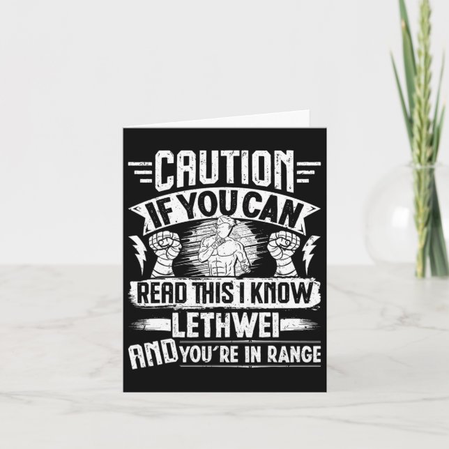 Tarjeta Guerrero lethwei Myanmar Entrenamiento de boxeo Bo (Anverso)