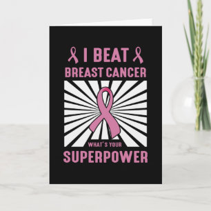 Tarjeta Guerrero Luchador Contra El Cáncer De Mama Supervi