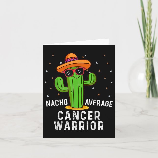 Tarjeta Guerrero promedio de cáncer de Nacho Cinco de Mayo (Anverso)