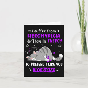 Tarjeta Guerrero Que Sufre De Fibromialgia