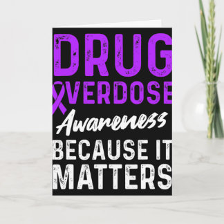 Tarjeta Guerrero Sobreviviente de Conciencia de Sobredosis