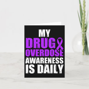 Tarjeta Guerrero Sobreviviente de Sobredosis de Drogas 25 